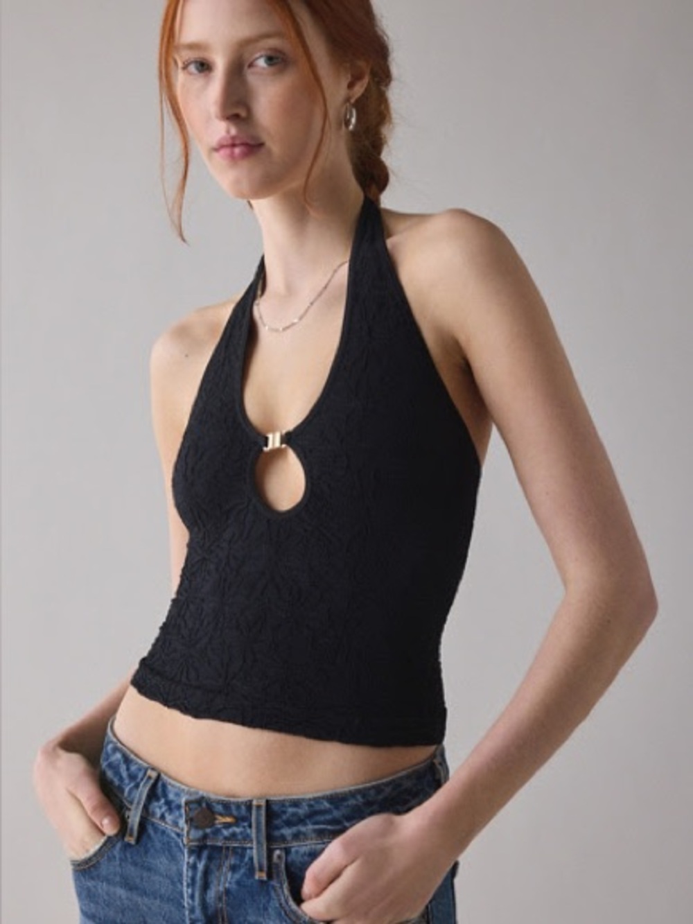 Urban Outfitters Out From Under Black Halter Top
